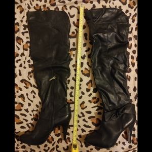 Size 40 Genuine leather over the knee boots